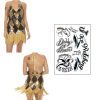 Updated Harley Quinn Costume Temporary Tattoos - 4 Sheets w/ 30+ Tats! - Super Realistic - Easy to Apply & Remove - Image 5