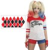 Updated Harley Quinn Costume Temporary Tattoos - 4 Sheets w/ 30+ Tats! - Super Realistic - Easy to Apply & Remove - Image 4