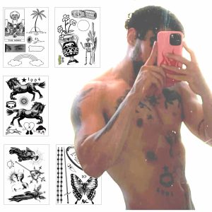 Bad Rapper Bunny Inspired Temporary Tattoo Pack - Over 30 Tattoos - Reggaeton Star Costume/Cosplay