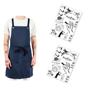 Carmy Carmine Inspired Temporary Tattoo Kit - TWO SETS Included - Perfect for Your Bear Themed Halloween Costume or Cosplay